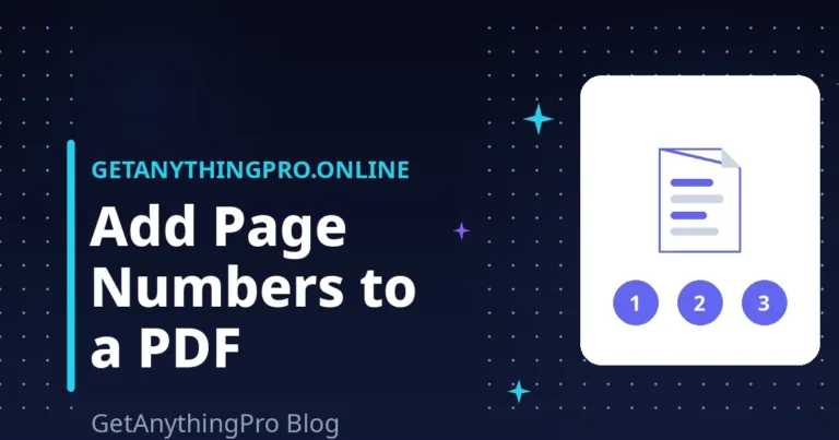 How to Add Page Numbers to a PDF: 5 Easy Steps (Complete Guide)