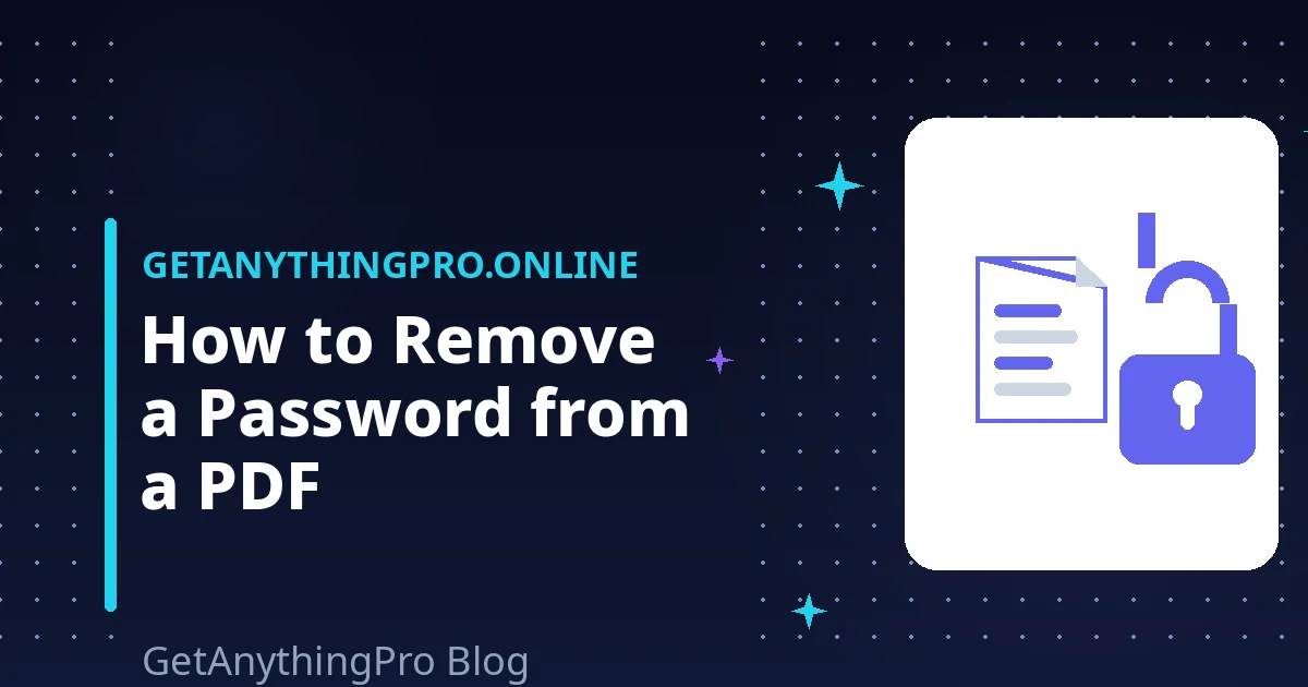 Remove Password from PDF: Owner vs User Password Guide