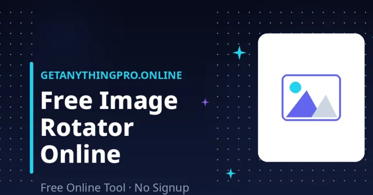 Image Rotator — rotate and flip photos online free | GetAnythingPro