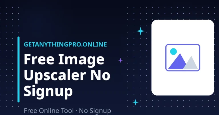 AI Image Upscaler — enlarge photos 2x 3x 4x in bulk free no signup | GetAnythingPro