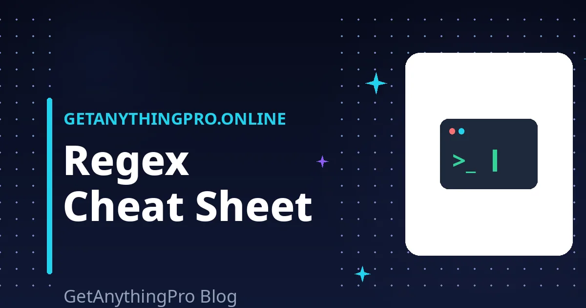 Regular Expressions: A Practical Cheat Sheet with Real Examples