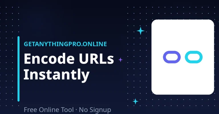 URL Encoder / Decoder — url encoder free with full address and component modes | GetAnythingPro