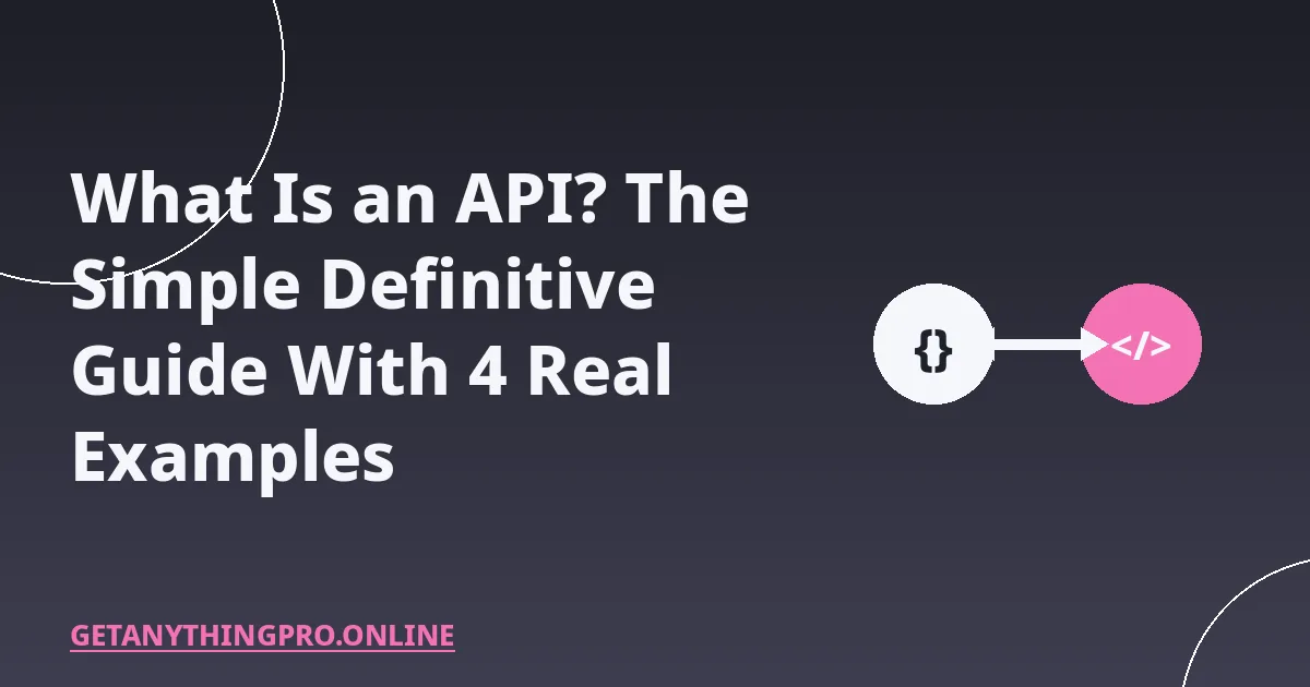 What Is an API With Example: 4 Real Examples Explained