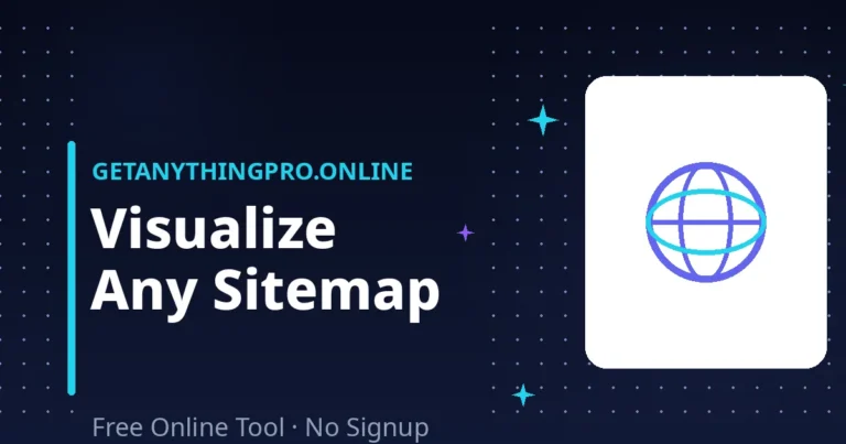XML Sitemap Visualizer — view sitemap URLs free with duplicate and lastmod checks | GetAnythingPro